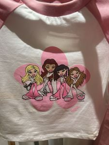 Limited Edition Bratz Pink Lace Crop Set XS