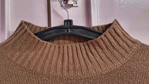 Brown Turtleneck Sweater
