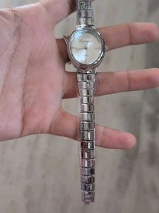 Elegant Silver-Tone Women's Watch