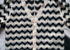 Chic Chevron Knit Cardigan