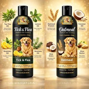 PetKartel Dog Shampoo &amp; Grooming Glove Set