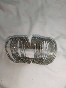 Silver Bangle Set
