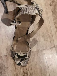 Truffle collection Stylish Snake Print Heels