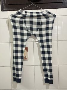 Black &amp; White Buffalo Plaid Pants