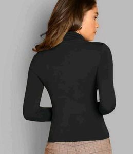 Chic Black Turtleneck Top