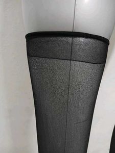 Chic Black Sheer Thigh-High Stockings