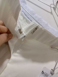White Wide-Leg Bootcut Pant