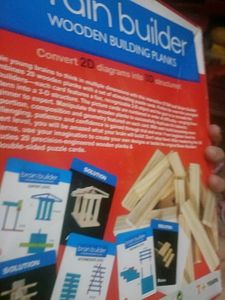 Brain Builder Woodden Building Blocks Game