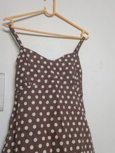 Aesthetic Polka Dot A-line Dress