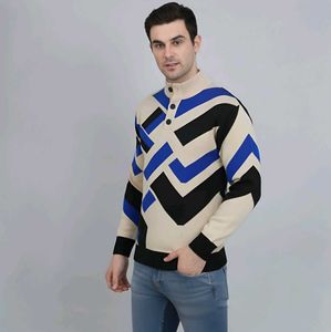 Men's Geometric Print Sweater