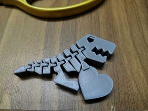 3D Printed Dinosaur with Heart