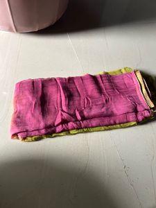 Vibrant Pink & Yellow Gradient Dupatta