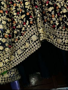 Heavy flared gown
