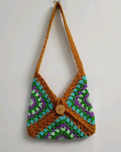 Crochet 🧶 Granny Square Bag