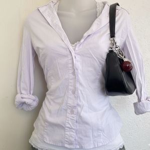 y2k lavender shirt
