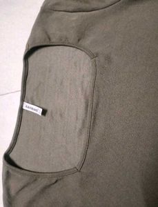 Olive Green Long Sleeve Top
