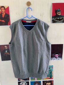 Octave Grey Sleeveless Sweater Vest