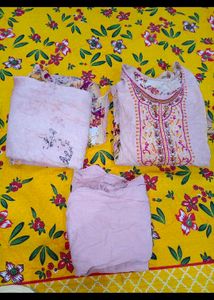 Floral Print Kurta Set with Dupatta