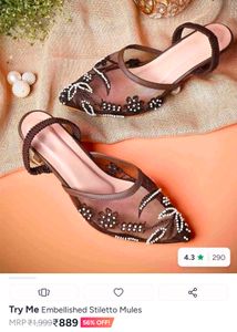 N. Embellished Stiletto Mules