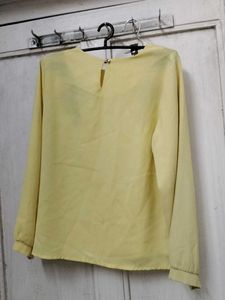 Yellow Embroidered top