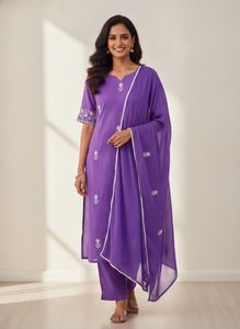 Vibrant Purple Kurta Set