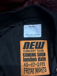 Bershka Classic Black Bomber Jacket