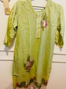 Beautiful Lime Green Kurta Set