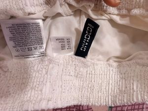 H&amp;M white wide knit trousers Top is also available