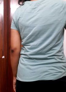 Sea green cotton T shirt