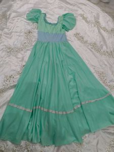Diwali 🪔 🎇 Sale Mint Green Maxi Dress