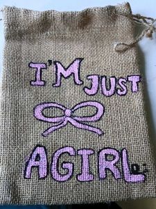 Cute "I'm Just A Girl" Pouch