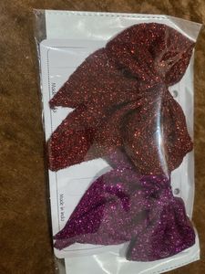 Sparkly Glitter Hair Bows