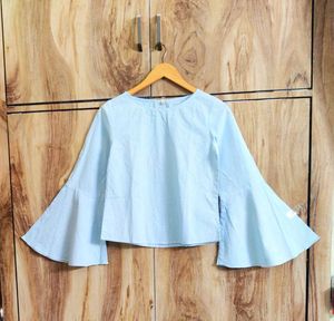 Sky blue cotton top size-34