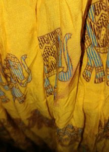 Yellow Elephant Print Ethnic Skirt