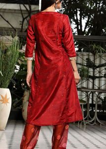 Designer marron Kurta Set with Dupatta