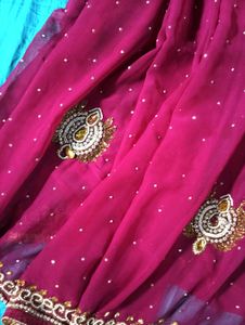 Embroidered Silk Saree