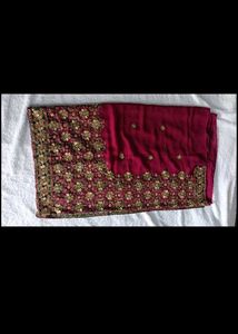 Designer Embroidered Silk Saree