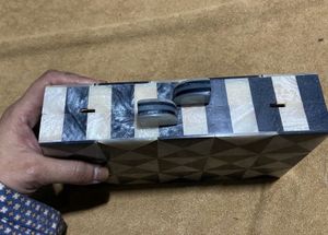 Geometric Marble Look Trinket Box Sling Bag
