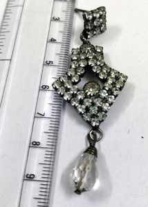 Fancy cut work Eyer ring Rhinestone/anti