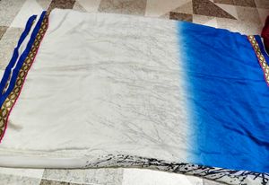 Stylish Ombre Saree with Abstract Print