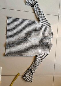 Striped Ruffle Blouse