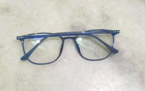 Stylish Blue Round Frame Glasses