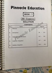 Mathematics &amp; Statistics Solution Book Part 1