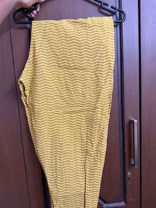 Yellow floralPrinted Kurta Set with Dupatta
