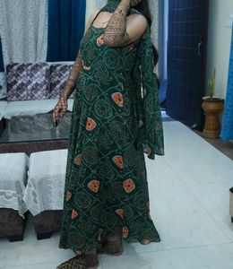 Elegant Green Ethnic Dress