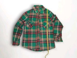 Green Plaid Flannel Shirt