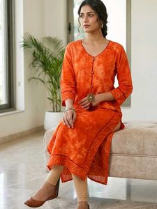 Orange Tie-Dye Kurta🧡