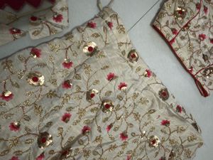 Embroidered silk Lehenga Choli Set