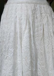 White Eyelet Skirt