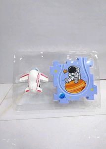 Space Puzzle Track Toy with Electric Vehicle – DIY